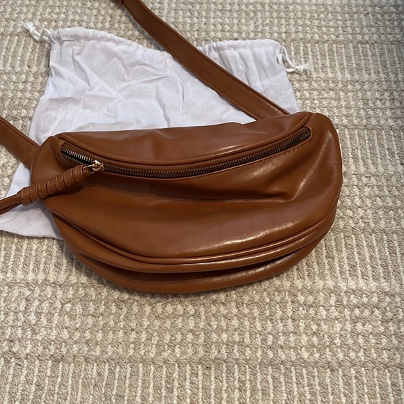 Vegan Leather Crossbody Belt Bag - Picture 2 of 9